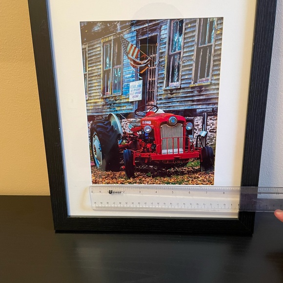 Rustic Ford Farm Tractor Framed Photo - Picture 2 of 5